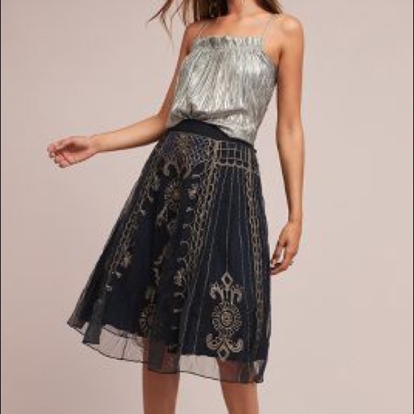BlNk Brand Embroidered Skirt